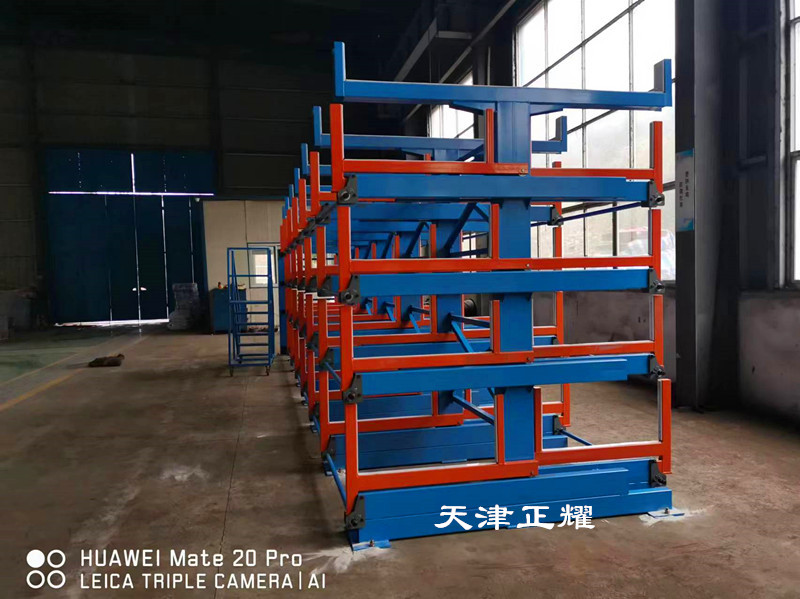 鋁型材圓管異性型材存儲新方式浙江寧波伸縮懸臂貨架