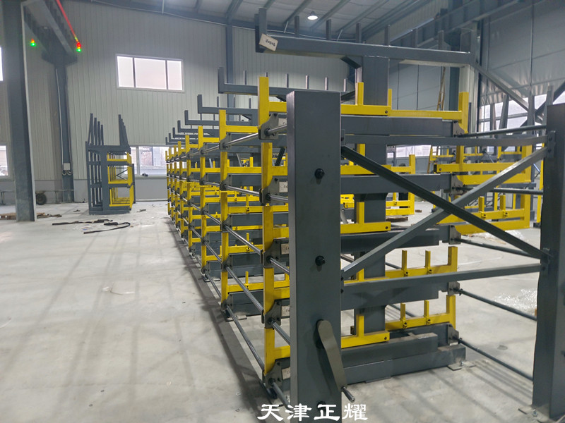 鋁型材圓管異性型材存儲新方式浙江寧波伸縮懸臂貨架