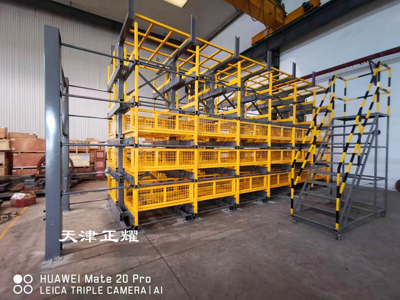 鋁型材圓管異性型材存儲新方式浙江寧波伸縮懸臂貨架