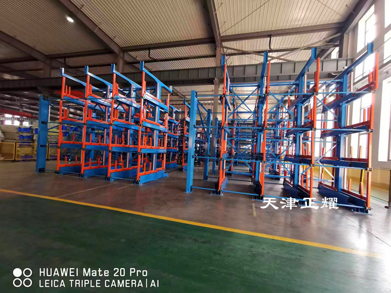 鋁型材圓管異性型材存儲新方式浙江寧波伸縮懸臂貨架