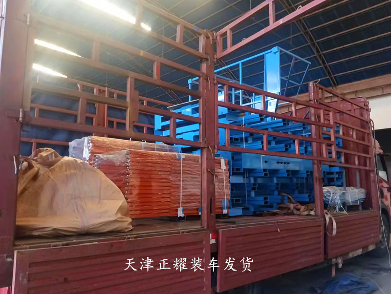 江蘇企業(yè)發(fā)貨立體存儲管材圓鋼鋁型材銅排伸縮懸臂貨架