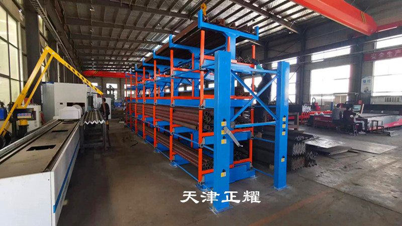 山東德州鋼管立體存儲新助手可伸縮式鋼管貨架