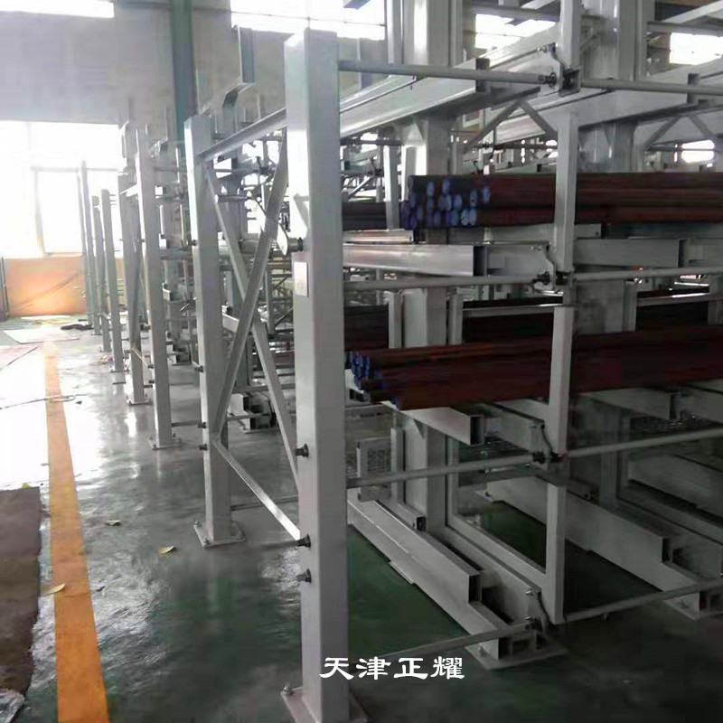 圓鋼貨架非標(biāo)定制伸縮式設(shè)計(jì)存放不同材質(zhì)直徑的圓鋼