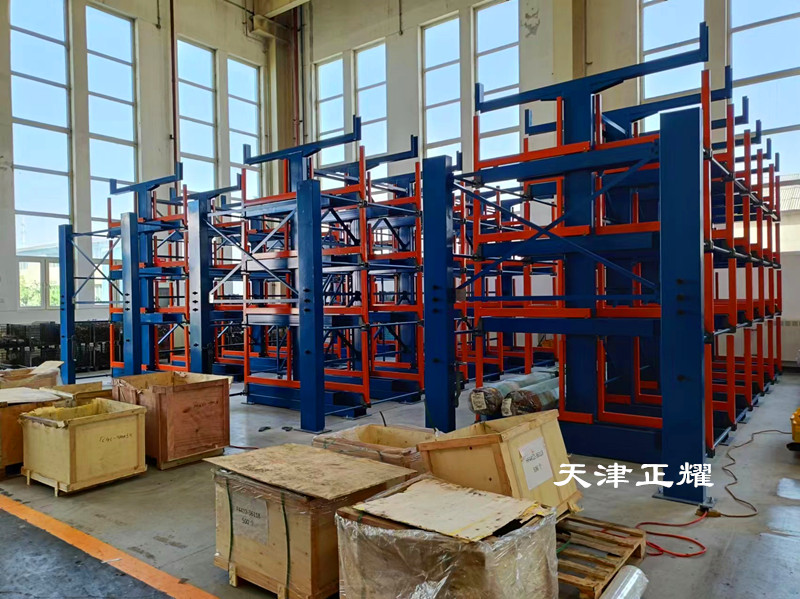 河南焦作伸縮懸臂貨架分類存儲(chǔ)圓鋼型鋼角鋼工字鋼