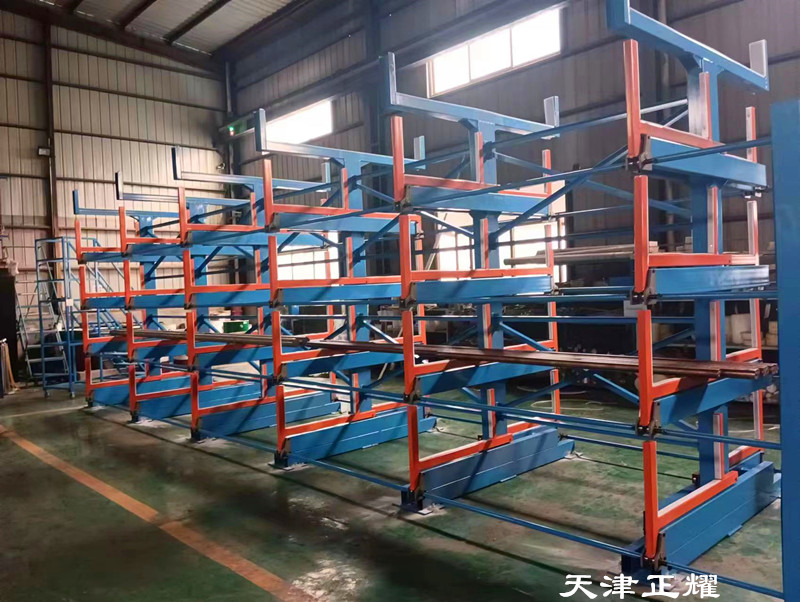 河南焦作伸縮懸臂貨架分類存儲(chǔ)圓鋼型鋼角鋼工字鋼