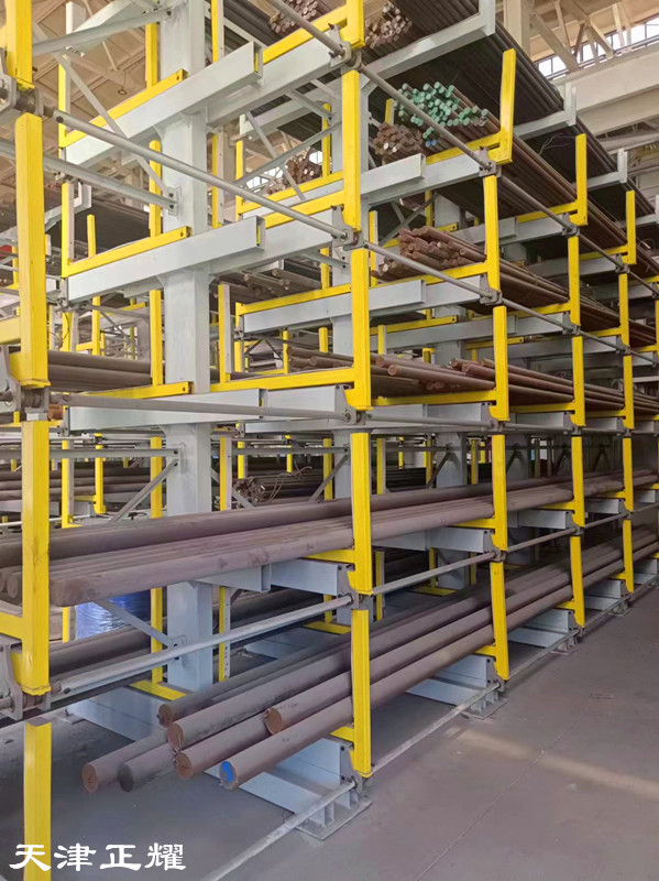 河南焦作伸縮懸臂貨架分類存儲(chǔ)圓鋼型鋼角鋼工字鋼