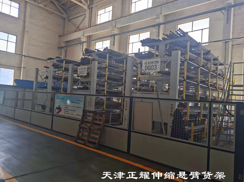 物料高效靈活的存儲(chǔ)解決方案伸縮式懸臂貨架