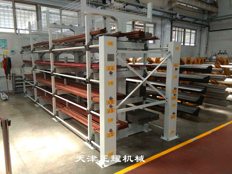 伸縮式懸臂結構的銅排存儲架省空間存儲量高整齊清晰