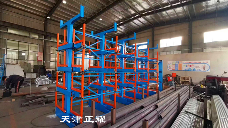 改變傳統(tǒng)管材存儲方式實現(xiàn)小空間大存放的管材放置架