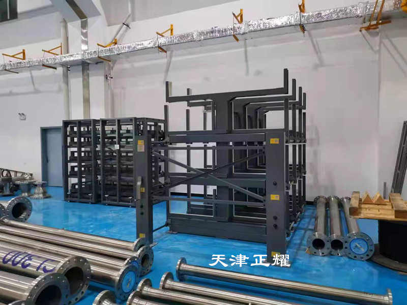 軸類產(chǎn)品上架存放后車間變化很大 伸縮式長軸貨架