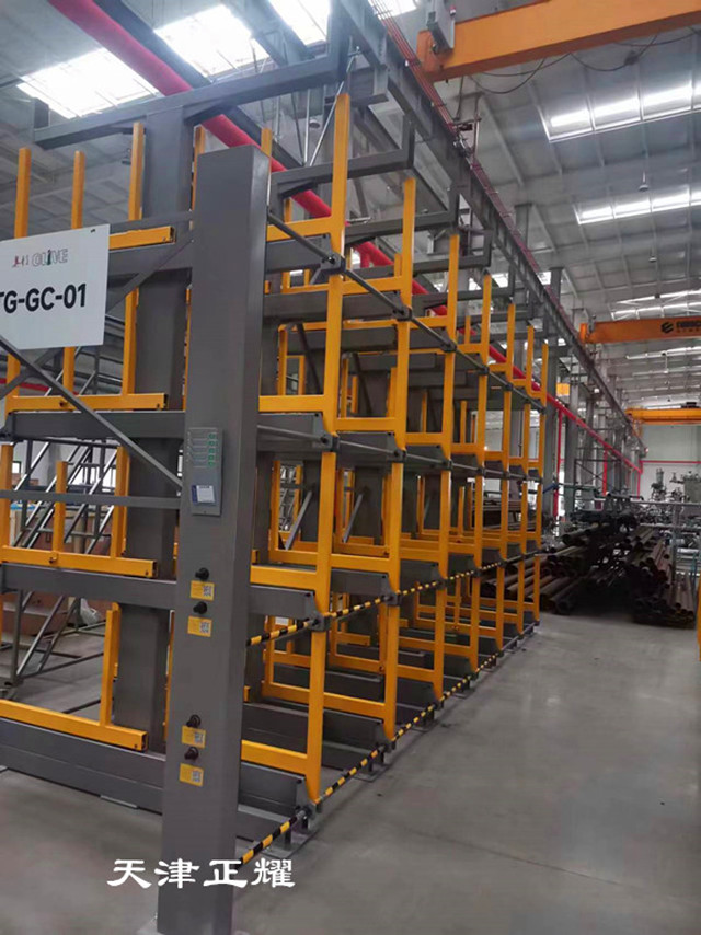 伸縮懸臂式管材貨架操作簡(jiǎn)單，降低人力成本