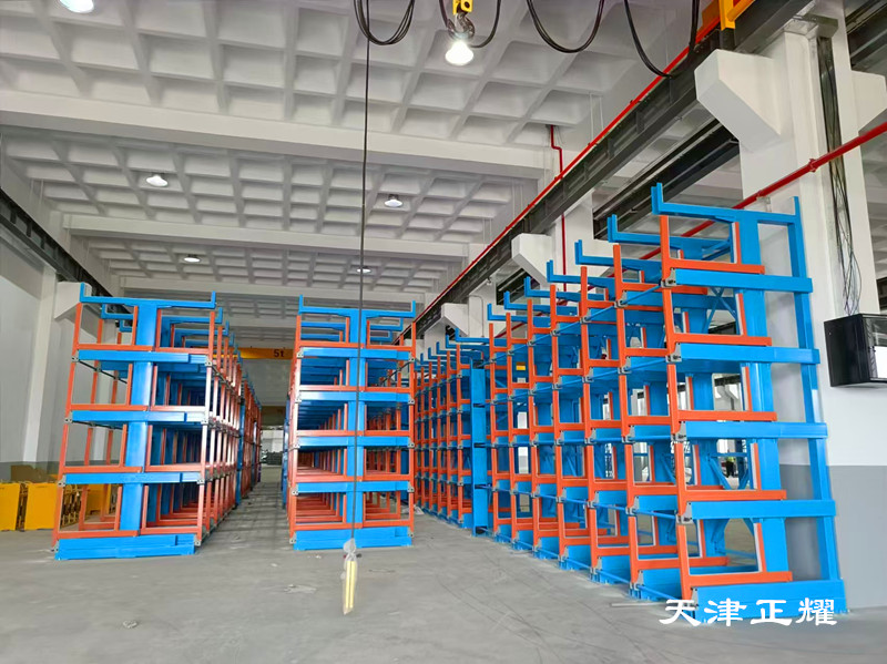 物料種類多立體分類擺放伸縮式懸臂貨架節(jié)省高效