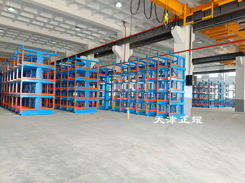 物料種類多立體分類擺放伸縮式懸臂貨架節(jié)省高效