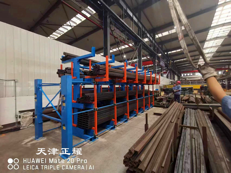 圓管、方管、矩形管立體存儲方案伸縮式懸臂貨架