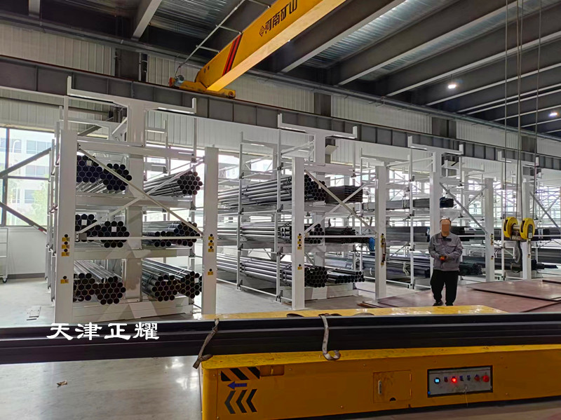 伸縮式懸臂貨架立體存儲(chǔ)鋼材空間優(yōu)化提升企業(yè)形象