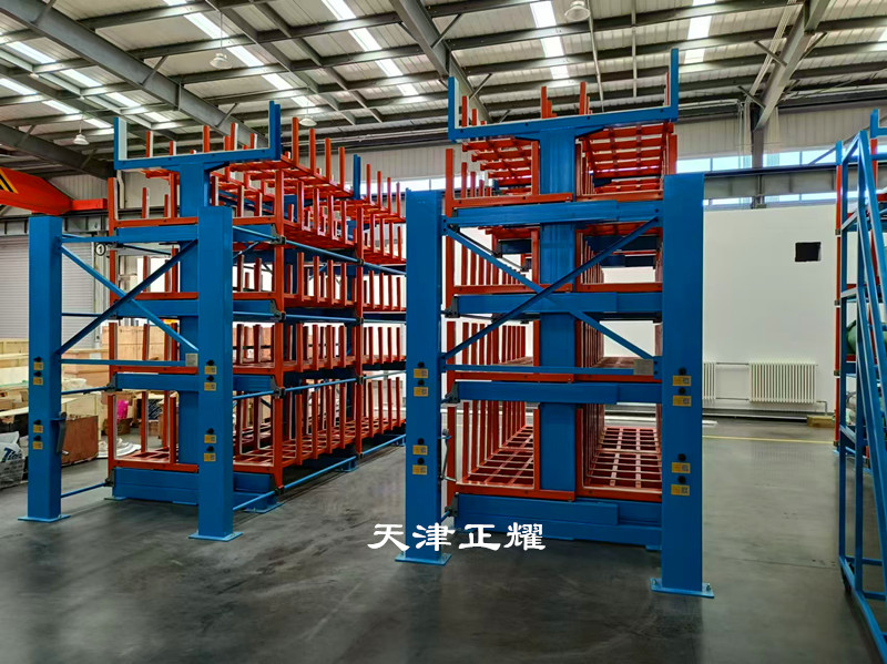 管材存儲(chǔ)省空間提高存儲(chǔ)量的伸縮式懸臂貨架