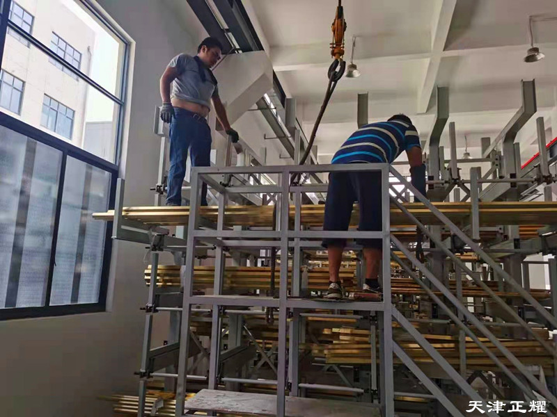 管材鋁型材鋼材棒料立體存儲方式伸縮式懸臂貨架