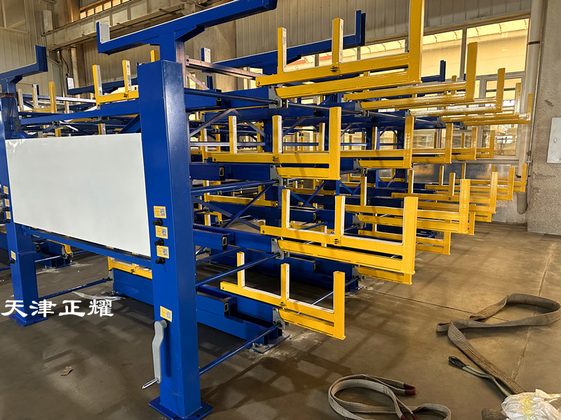 銅排存儲解決方案雙面伸縮式懸臂貨架高效便捷