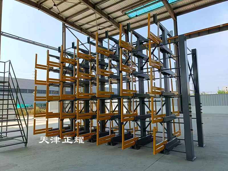 管材在存儲中遇到很多問題可以用伸縮式懸臂貨架解決