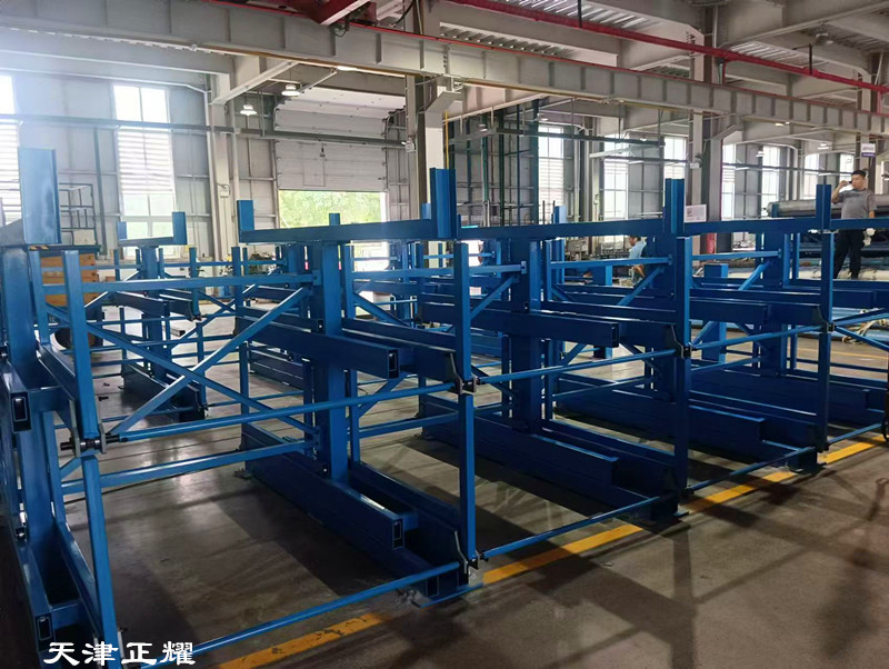 伸縮懸臂貨架作為圓鋼棒料軸類存儲的創(chuàng)新解決方案