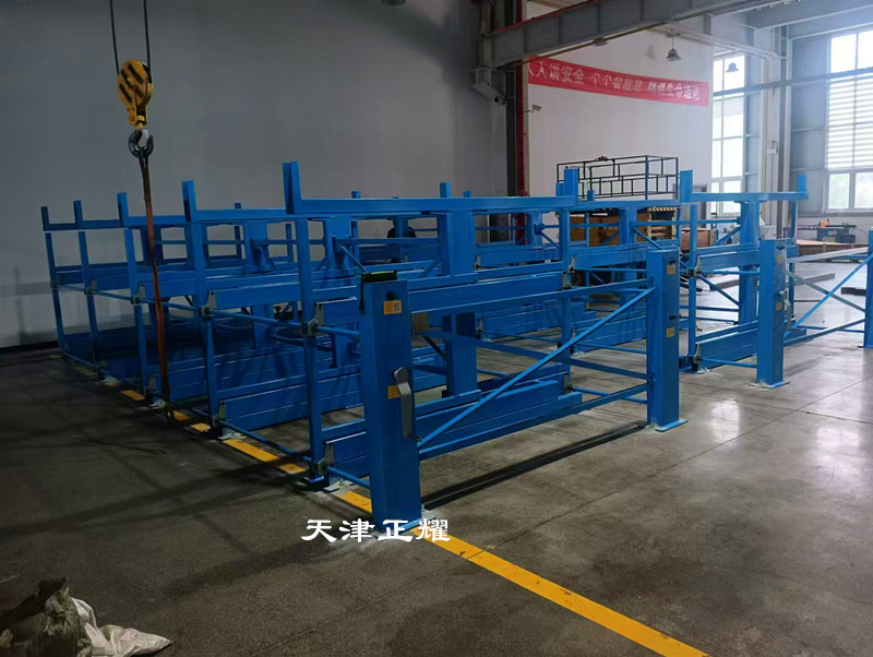 伸縮懸臂貨架作為圓鋼棒料軸類存儲的創(chuàng)新解決方案
