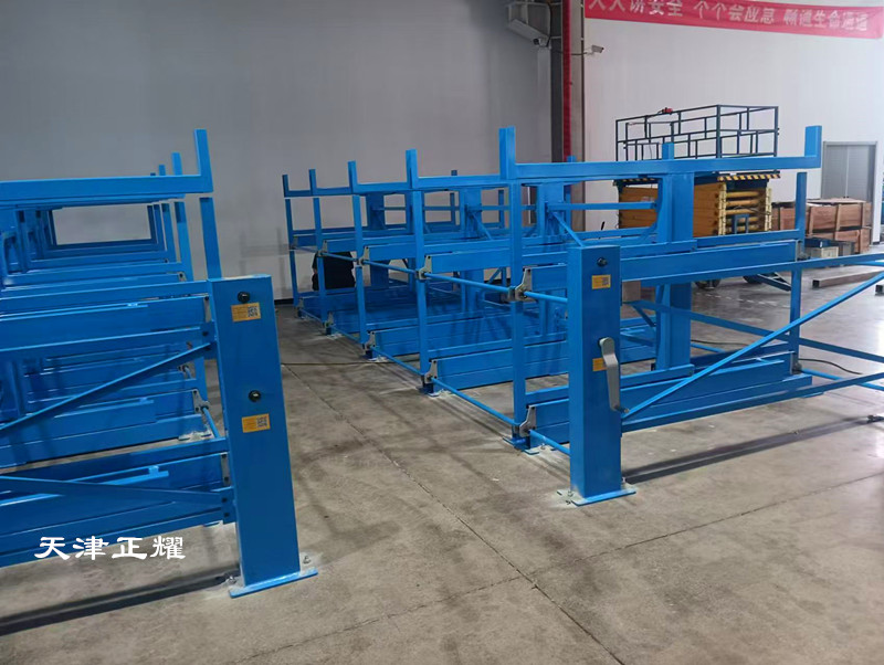 伸縮懸臂貨架作為圓鋼棒料軸類存儲的創(chuàng)新解決方案