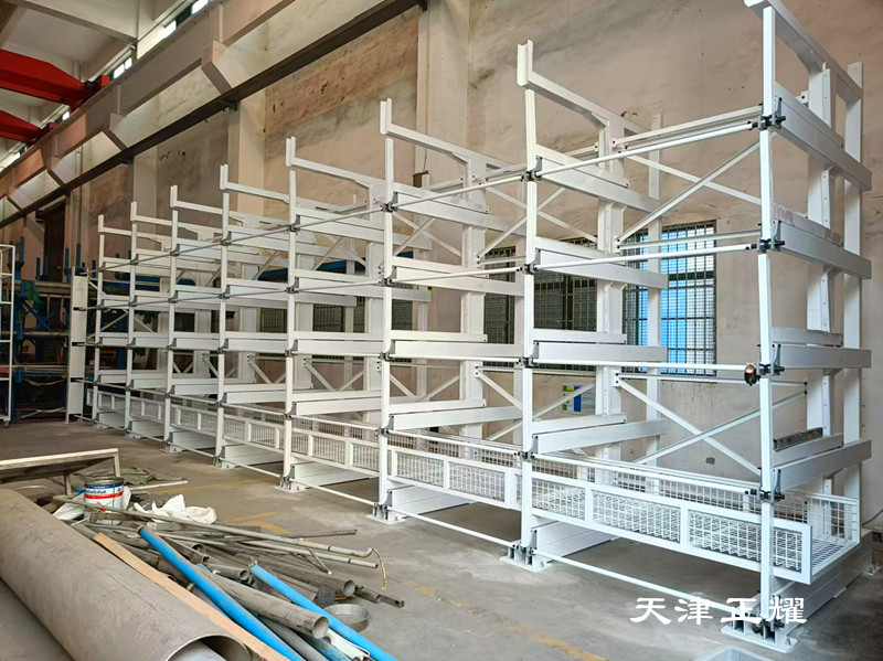 管材貨架為什么采用伸縮式懸臂功能