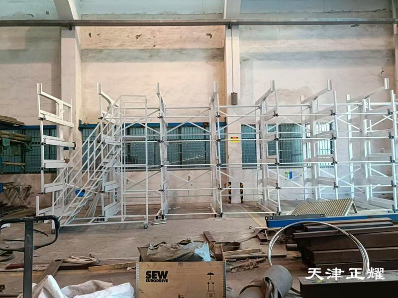 伸縮式懸臂貨架成為管材棒料銅排型材立體存儲新選擇