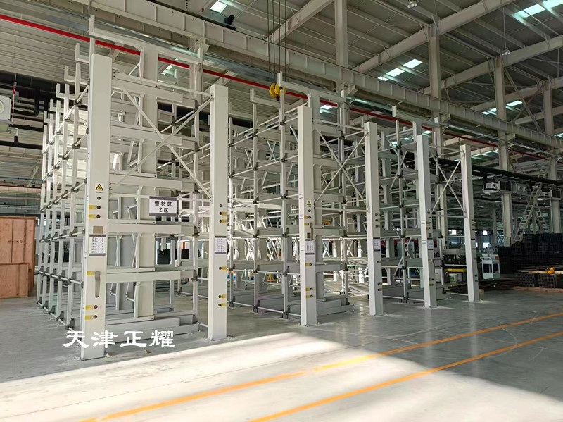 手搖伸縮式懸臂貨架多層立體存儲(chǔ)提高存儲(chǔ)量