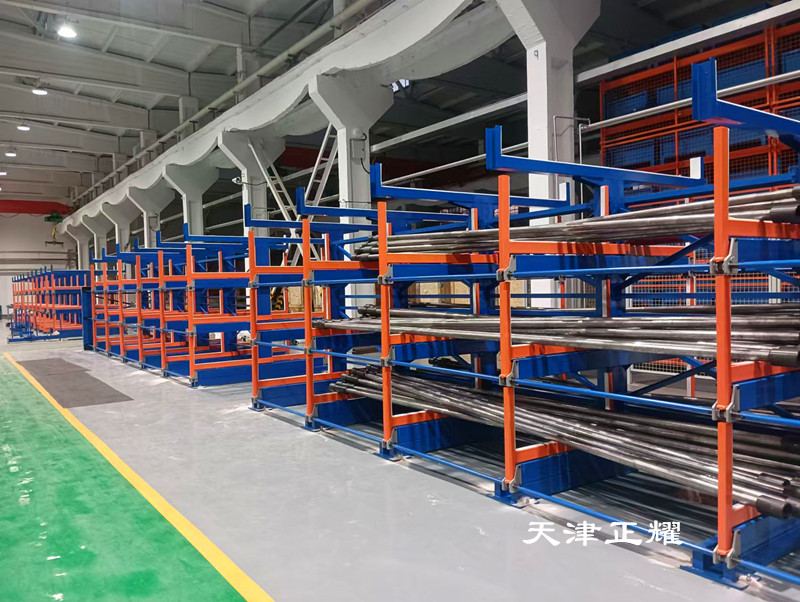 伸縮式懸臂貨架在軸類存儲(chǔ)中具有以下特點(diǎn)