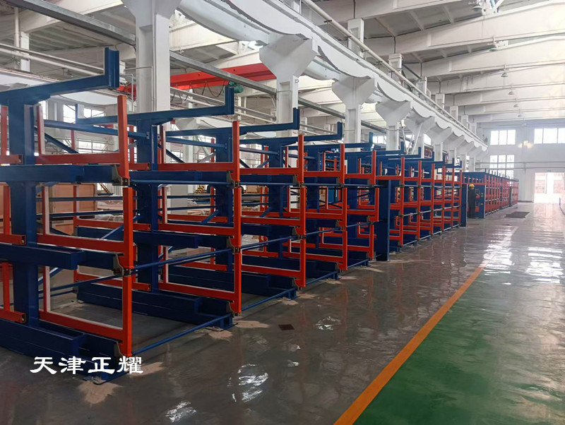 伸縮式懸臂貨架在軸類存儲(chǔ)中具有以下特點(diǎn)