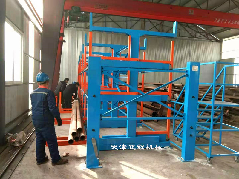 伸縮式懸臂管材貨架高效節(jié)省便于管理