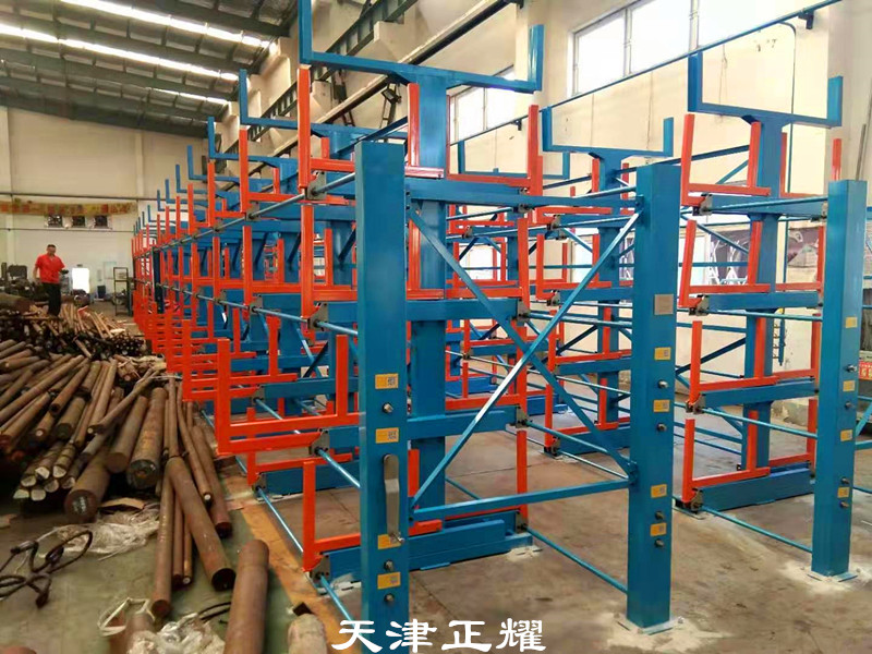 一組伸縮懸臂式圓鋼貨架就可以解決企業(yè)難題