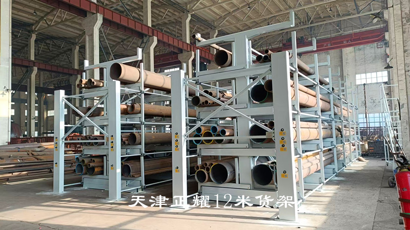 12米伸縮式鋼管貨架存儲量高節(jié)省占地空間存取便捷
