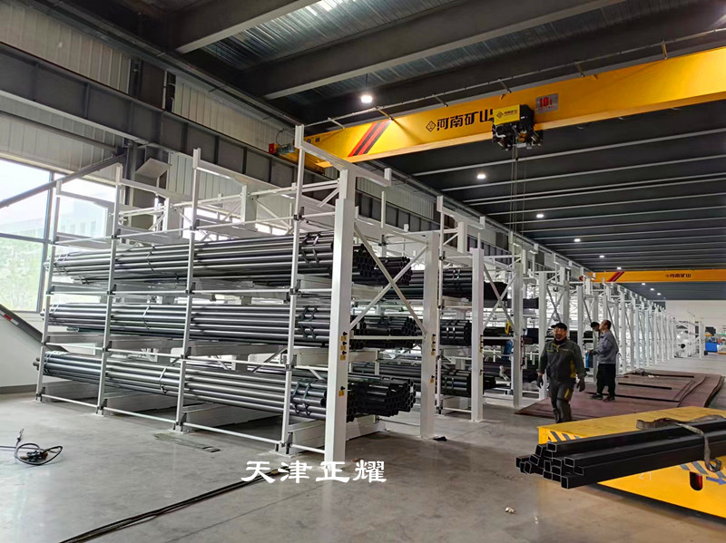 管材庫立體存儲伸縮式貨架節(jié)省便捷安全耐用