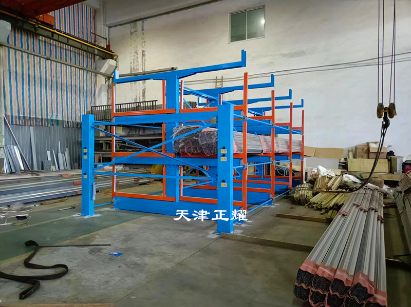 鋼材庫立體貨架采用伸縮式懸臂結(jié)構(gòu)的理由