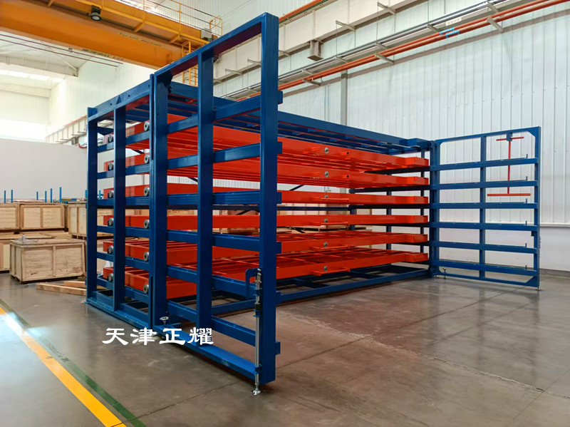 重型抽屜式貨架用于存儲各種機加工金屬板材