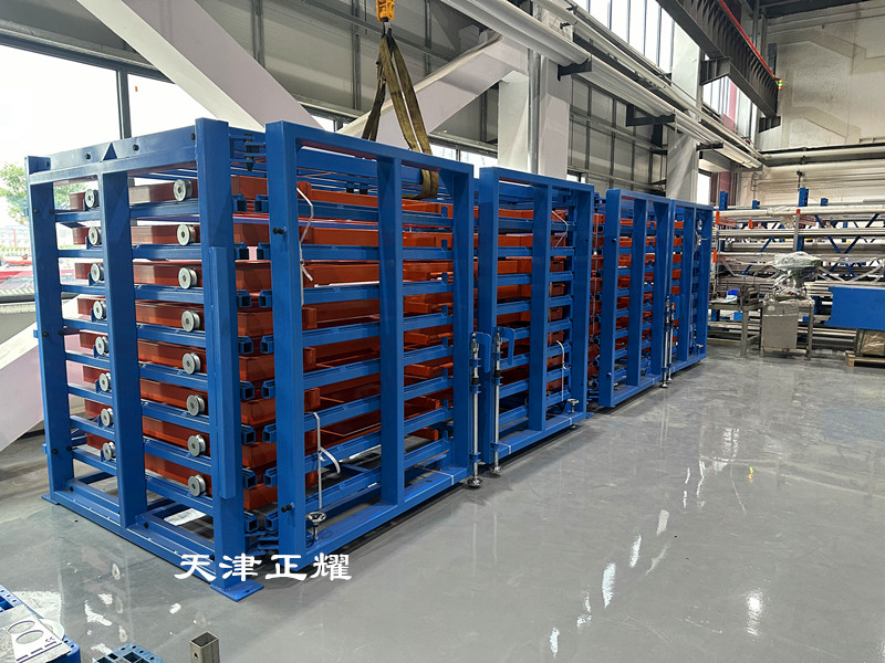 重型抽屜式貨架用于存儲各種機加工金屬板材