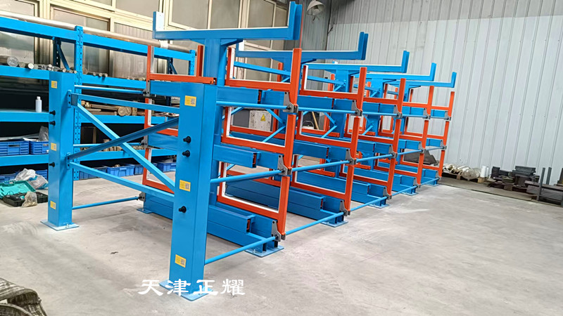 伸縮式懸臂貨架結(jié)構(gòu)新穎行車存放型材鋼材管材棒料