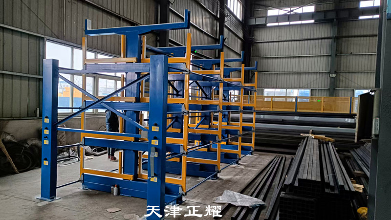 行車吊裝管材棒料鋁型材軸的配套設(shè)備伸縮式懸臂貨架