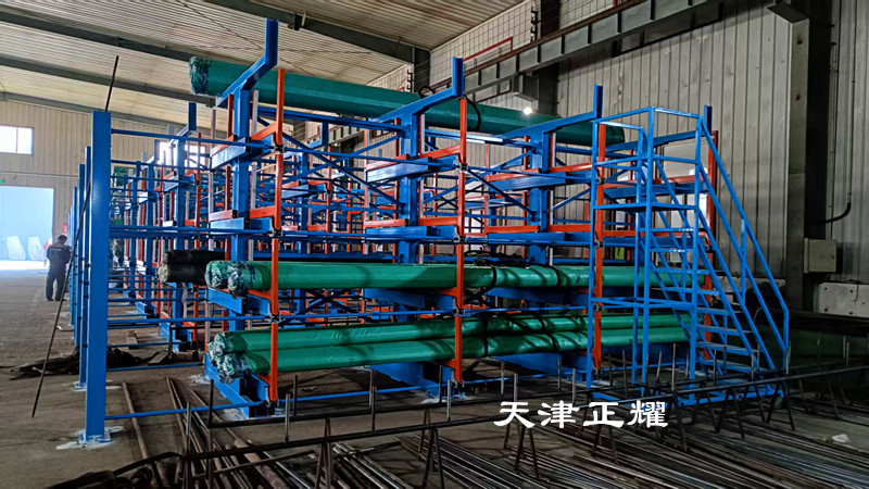 油管管道管件管線存儲新方式伸縮式懸臂貨架