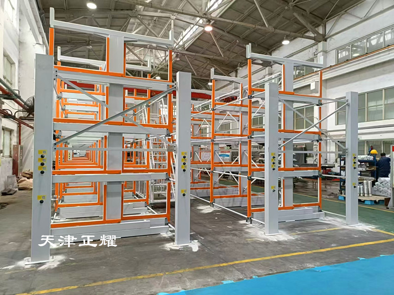 在電力公司原材料存儲中伸縮式懸臂貨架發揮重要作用