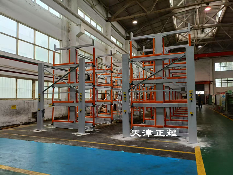 在電力公司原材料存儲中伸縮式懸臂貨架發揮重要作用