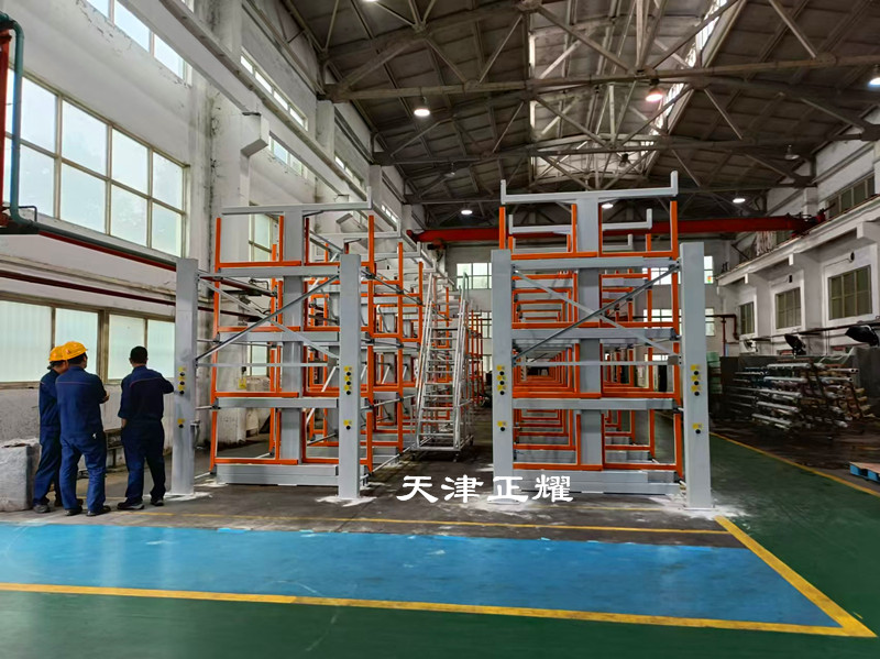 車間原材料立體高效存儲(chǔ)伸縮式懸臂貨架減少損耗