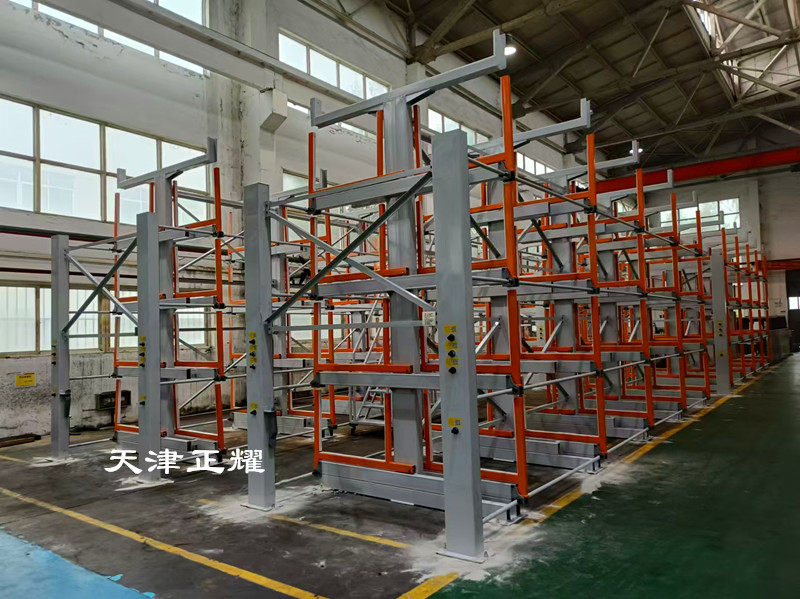 在電力公司原材料存儲中伸縮式懸臂貨架發揮重要作用