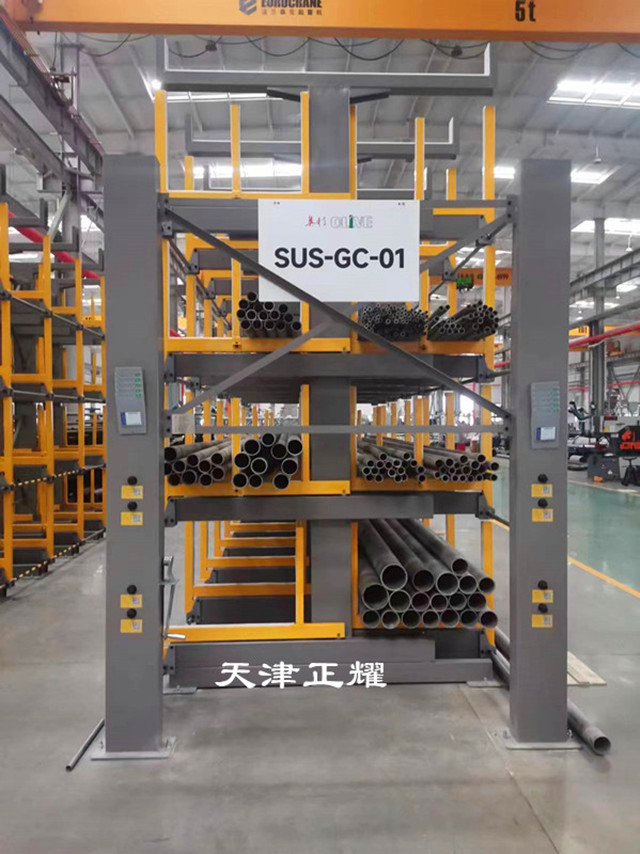 管材擺放架核心在于其可伸縮的懸臂結構