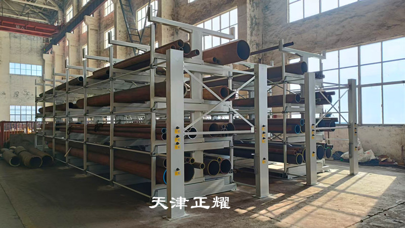 管料立體存儲多層分類擺放新方式伸縮式懸臂貨架