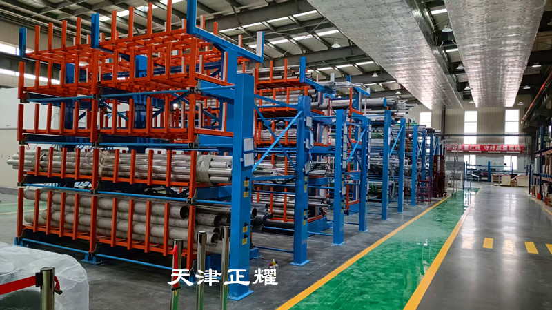管材管道管線管件理想存儲方案伸縮式懸臂貨架