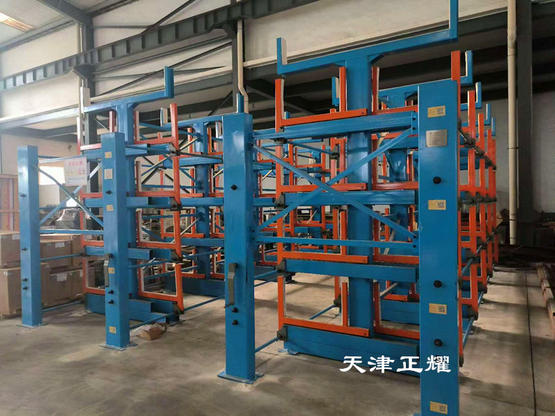 角鋼型鋼槽鋼工字鋼圓鋼鋼管立體擺放伸縮式懸臂架