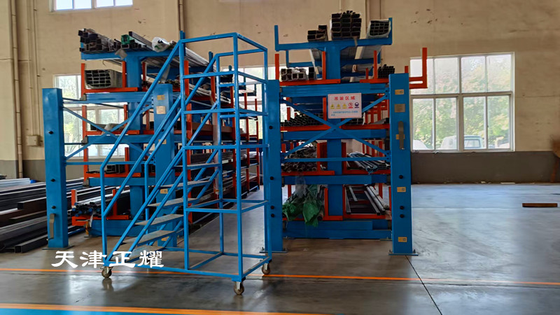 角鋼型鋼槽鋼工字鋼圓鋼鋼管立體擺放伸縮式懸臂架